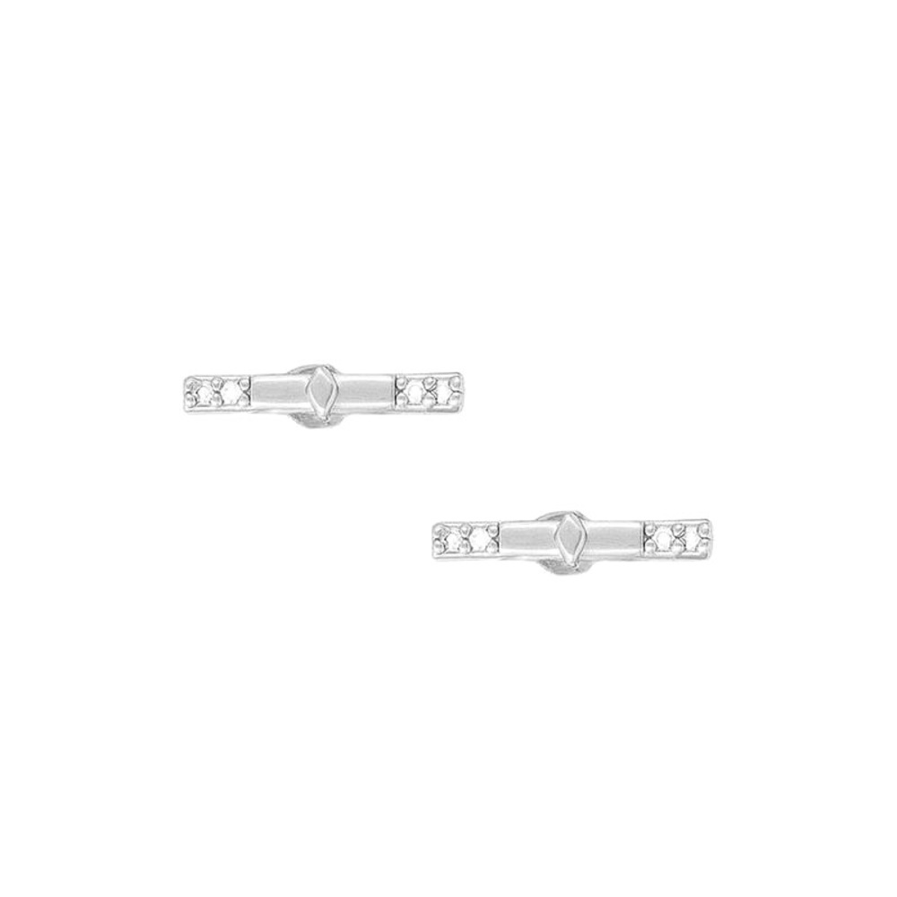 NWT Uncommon James Bar None Stud Silver Earrings - Picture 4 of 5
